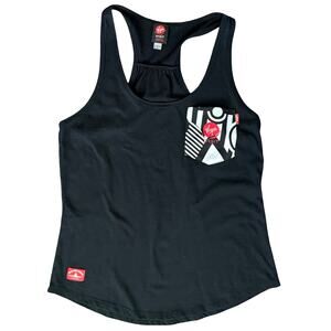 Virgin Orbit Pocket Art Black Red Tank Top Aerospace Space sz L Limited Edition